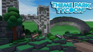 How to build an EASY ENTRANCE In Theme Park Tycoon 2 [upl. by Stu]