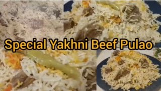 Spacial Beef Yakhni Pulao Recipe by Multi Food [upl. by Eelanaj327]