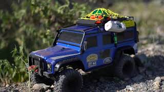 Best RC Traxxas TRX4 Land Rover Defender Off Road Adventure Rocky Mountain [upl. by Akimal]