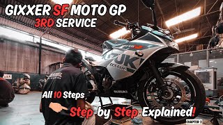 Suzuki Gixxer SF 250 Third Service🔧Full Information  CHAPTER 2 [upl. by Kalie]