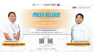 Press Release Berita Resmi Statistik Kota Palu Bulan November 2024 [upl. by Riba]