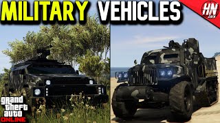 Top 10 Military Vehicles In GTA Online [upl. by Ivz]