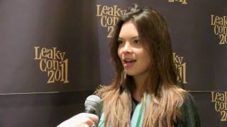 Interview with Scarlett Byrne  Pansy Parkinson in Harry Potter films  at Leakycon [upl. by Cilegna618]