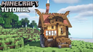 Minecraft  Shop Tutorial How to Build [upl. by Darline]