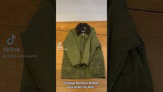 I bought a vintage barbour bedale waxjacket for kids…Before during and after rewaxing [upl. by Durand]