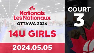 2024 Volleyball Canada Nationals 🏐 Ottawa 14U Girls  Day 3  Court 3 20240505 [upl. by Treblah]