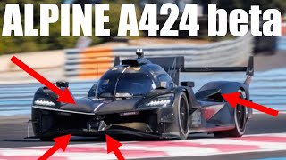 Alpine A424 beta LMDh Hypercar  CLOSER LOOK [upl. by Chute]