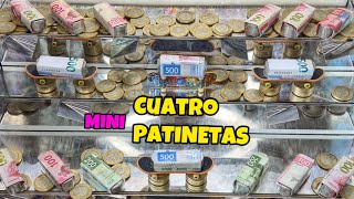 4 PATINETAS CON 4 BILLETES DE 500 [upl. by Schonfield452]