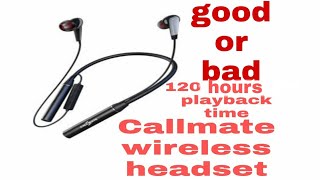 Callmate Wireless Neckband headset  Extra Bass [upl. by Jea]