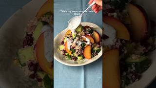 Quinoa Nectarine Salad with Coconut Milk Dressing [upl. by Maressa]