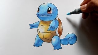 Wie zeichnet man Schiggy Pokemon zeichen tutorial [upl. by Dene]