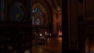 Gothic Library Animation PotterStyle 😮 shorts 3d blender harrypotter b3d [upl. by Artenak]