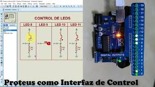 Proteus como Interfaz de Control  Arduino [upl. by Annoda]