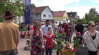 Festumzug zur 40 Jahr Feier der Partnerschaft Erfweiler Belmont Clip 55 [upl. by Reider]