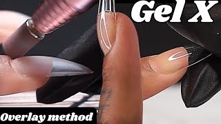 How to make your Gel X Nails Last 4 weeks   Overlay Method  Beginner Friendly Tutorial [upl. by Ahsinad]