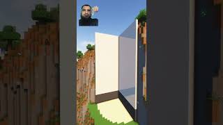 Minecraft Modern Cliff Building  Timelapse  Tutorial  builds shorts minecraft [upl. by Perla]