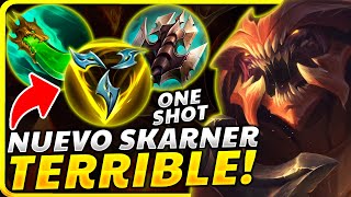 😱¡EL NUEVO REWORK de SKARNER y LA BUILD TERRIBLE que ONE SHOTEA de 3 AUTOATAQUES BRUTAL [upl. by Narib]