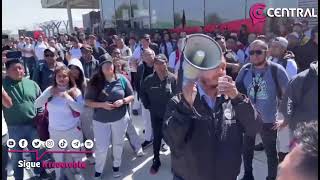 Al grito de quotSomos Obreros no limosnerosquot trabajadores de Audi se ponen en huelga [upl. by Sac]