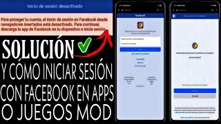 SOLUCION Para Proteger Tu Cuenta El Inicio De Sesion En Facebook Desactivado Desde Navegadores [upl. by Adnaerb]