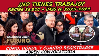 ¡URGENTE PLATAFORMA abre convocatorias 20232024 REGISTRO Jóvenes Construyendo El Futuro [upl. by Lexerd345]