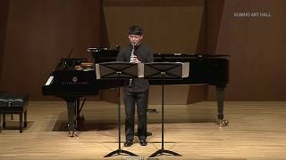 JWidmann  Fantasie for Clarinet Solo 김홍우 귀국 클라리넷 독주회 [upl. by Anned]