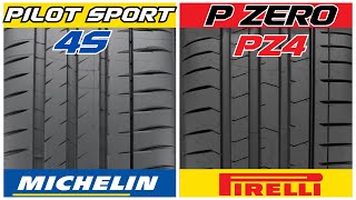 Michelin Pilot Sport 4S vs Pirelli P Zero PZ4  Performance Summer Tires [upl. by Durante]