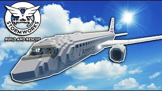 MASSIVE 787 PLANE FIGHTER JET and HELISUB  Stormworks Build and Rescue Gameplay [upl. by Whiteley]