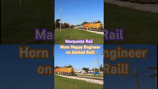 Marquette Rail Horn Show on Jointed Rail [upl. by Danuloff275]