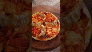 gyoza dumpling pizza 🍕 food [upl. by Eilagam416]