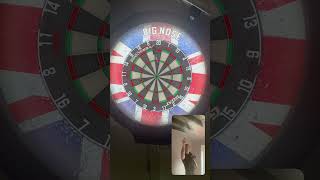 Day 4 hitting a 180 in 9 darts darts dart 3dart [upl. by Razec956]