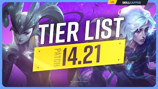 NEW TIER LIST for PATCH 1421  League of Legends [upl. by Genia]