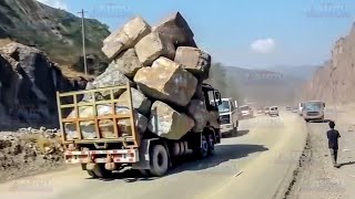 Amazing Dangerous Idiots Trucks Driving Skill  Biggest Equipment Machines Fails [upl. by Benyamin]