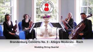 Brandenburg Concerto No 3  Allegro Moderato Johann Sebastian Bach Wedding String Quartet [upl. by Dnaltruoc]