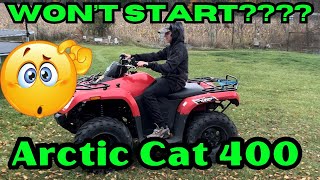 Arctic Cat 400 4X4 No display Wont Start [upl. by Alleen716]