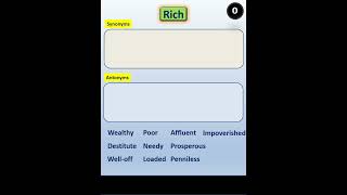 Rich  Synonyms and Antonyms [upl. by Berti]