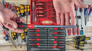 Wiha vs Wera vs Vessel vs Milwaukee vs Craftsmen vs Harbor Freight vs Stanley Screwdriver Comparison [upl. by Yekim381]