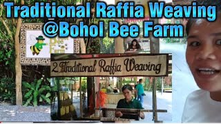 Bohol Bee Farm Traditional Raffia Weaving Wow na Wow [upl. by Stefa316]