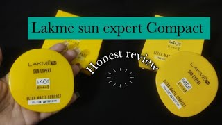 Lakme sun expert Compact powder review ✨💛 [upl. by Schreib]