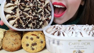 ASMR PROFITEROLE ICE CREAM amp COOKIES Relaxing Eating Sounds Talking 먹방 [upl. by Mariele472]