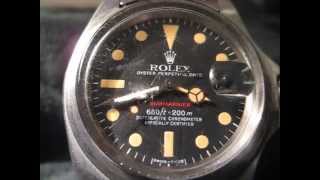 1974 Rolex Submariner 1680 Redsub [upl. by Vladimir]