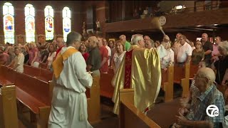 Parishioners attend final mass at St Ladislaus Church in Hamtramck as church closes for good [upl. by Handler]