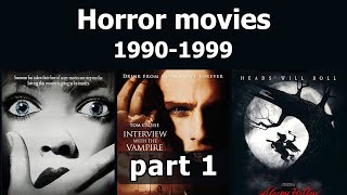 Horror movies from the 1990s  part 1 [upl. by Ellegna]