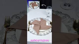 HOW TO MAKE PINWHEEL TABLE NAPKIN FOLDING napkin diy napkinfolding [upl. by Tien]