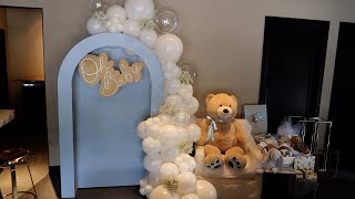 Cloud 9 Baby Shower  Baby Shower Decorations  Balloon Backdrop  Balloon garland [upl. by Enileuqcaj834]