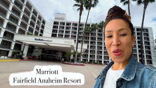 Marriott Fairfield Inn across from Disneyland off Harbor Blvd  Hotel Tour [upl. by Sivram]