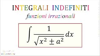 Integrazione di funzioni irrazionali 010 [upl. by Areval912]