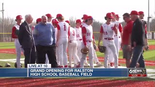 Ralston High School celebrates completion of new baseball field [upl. by Gillman704]