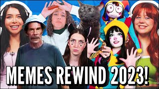 JOVENS REAGEM A RETROSPECTIVA DOS MEMES 2023 MEMES REWIND [upl. by Attenehs]