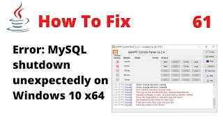 FIXED XAMPP Error MySQL shutdown unexpectedly  This may be due to a blocked port Issue 3306 [upl. by Enahsed]