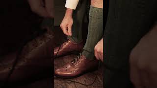 How to tie Ghillie Brogue Laces  Kilt Outfit How To Guide [upl. by Zilada988]